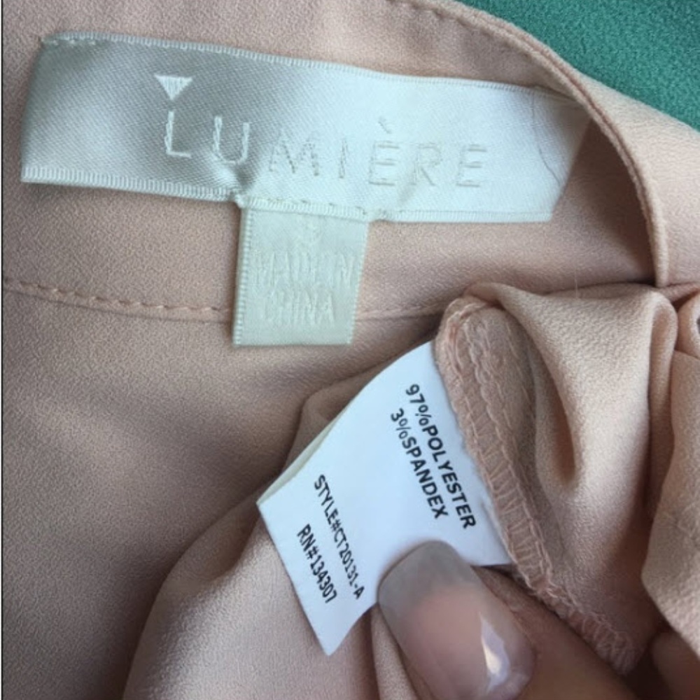 DONATED Lumiere light peach studded tunic - Picture 6 of 8